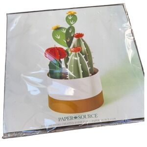 Paper Source Potted Cactus Kit DIY Paper Craft 3D Succulent Decor CP59991691M